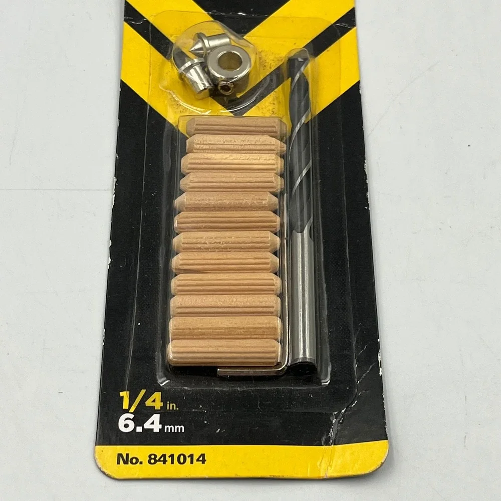 General Doweling Kit Wood 1/4 Inch 17pc Woodworking Set 841014 New Sealed
